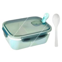 FunBlast Plastic Lunch Box with Spoon - Blue-24