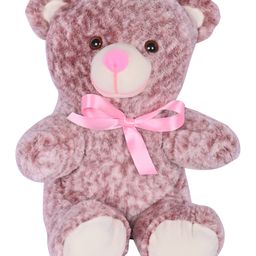 Besties Imported Fur Teddy Bear Double Shade Maroon - Height 40 cm-22
