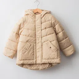 LC Waikiki Full Sleeves Quilted Polyester Hooded Jacket - Beige-picture-8