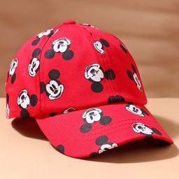 Babyhug Disney Mickey Mouse Summer Cap - Red-image-39