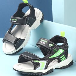 Cute Walk by Babyhug Slip On Sandals with Velcro Closure - Black-picture-23