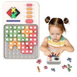 Kidology Super Blocks Pattern Matching Puzzle Games, 1000+ Challenges Brain Teaser Toys - 16 Pieces-27