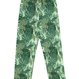 F&S Cotton Elastane Leaves Printed Pajama - Green-image-79