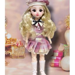 ADKD Premium Fashionable Doll with Movable Joints, Blonde Hair and Stylish OutfitHeight 30 cm (Colour and Decorations May Vary)-image-82