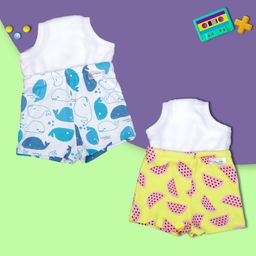 Snugkins Potty Training Shorts for Toddlers,Boys & Girls|100% Cotton Size 2 (2-3 years)-Pack of 2-Watermelon & Whale-28