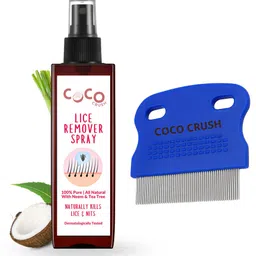 Coco Crush Lice Nits Remover Hair Spray & Fine-Tooth Precision Lice Comb, 100% Natural - 50ml-picture-27