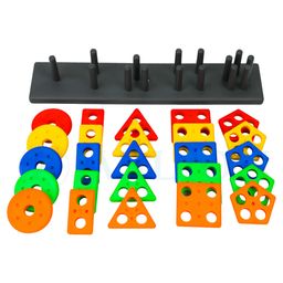 Zivilion Plastic Geometric Shape Sorting Board - Multicolour image 2