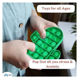 FunBlast Cactus Shaped Pop It Fidget Toy for Kids image 2