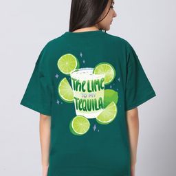 Besick Women Graphic Printed Round Neck Cotton Oversized T-shirt-image-64