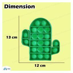 FunBlast Cactus Shaped Pop It Fidget Toy for Kids image 3