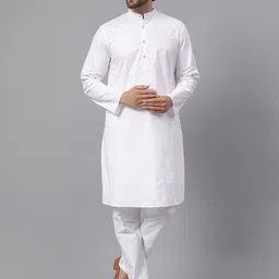 Latest Chikan Garments Men Solid Kurta with Pyjamas-picture-37