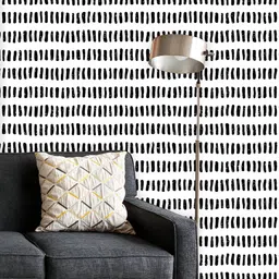 ArtzFolio Printed UV-Resistant Anti-Bacterial Abstract Doodle Line Lattice Peel & Stick Wallpaper-image-52