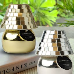 LIGHTHOUSE CANDLE Gold-Toned & Silver-Toned 2 Pieces Scented Jar Candle Lamps-47