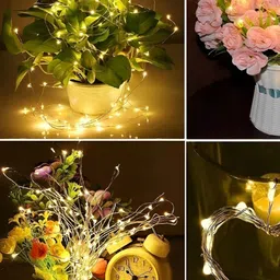 Amfin 2Pcs Yellow Rice Shape String Lights image 5