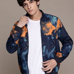 The Roadster Lifestyle Co. Abstract Print Tailored Jacket-image-14