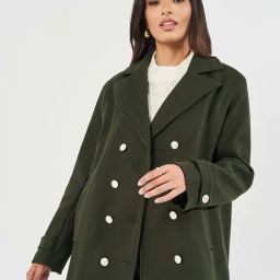 Styli Green Plain Blazer-picture-20