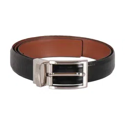 Hidesign Black & Tan Animal Effects Leather Reversible Belt-image-51