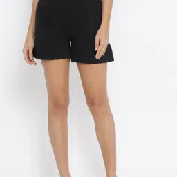 Clovia Black Cotton Shorts-picture-10