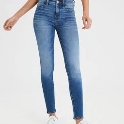 American Eagle Outfitters Blue Skinny Fit Lightly Washed Jeans-picture-19