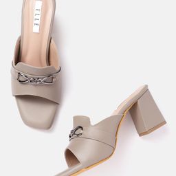 ELLE Women Chain Detail Block Heels-46