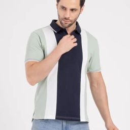 Red Tape Pastel Green Striped Regular Fit T-Shirt-picture-21
