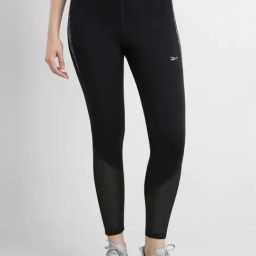 Reebok Black Regular Fit Printed Tights-image-43