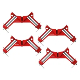 TileMaster Adjustable Corner Clamp Set 90° 75 mm Throat Depth 21.5 cm Clamping CRV steel Red, TM-22 (Set of 4)-image-97