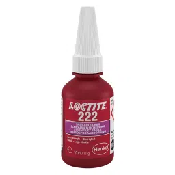 LOCTITE Threadlocker, Bottle, 10Ml, Purple, 222, 10ML-27