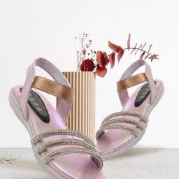 Elle Women's Purple Ankle Strap Sandals-74