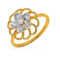 Kisna Diamond & Gold Jewellery Holly for her 18k (750) Diamond & Gold Ring For Women-image-15