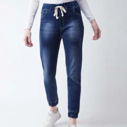 Miss Chase Navy Mid Rise Jeans-image-78