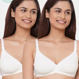 Inner Sense White Non Wired Non Padded Nursing Bra (Pack Of 2)-image-85