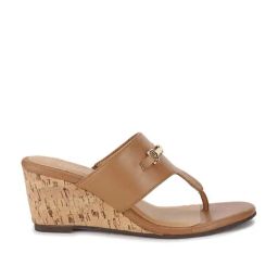 Naturalizer by Bata Women's Beige Thong Wedges-image-48