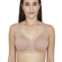 Rosaline by Zivame Beige Half Coverage Bra-image-34