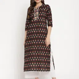 Sringam Black Printed Straight Kurta-picture-17