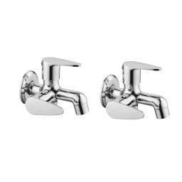 CLINTON Vignet 2 in 1 Brass Bib Cock with Wall Flange for Kitchen (Pack of 2)-image-77