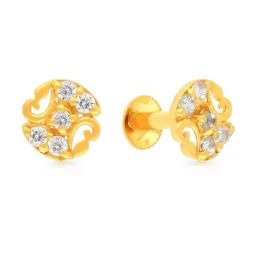 Malabar Gold and Diamonds 22k Gold Earrings for Women-picture-45