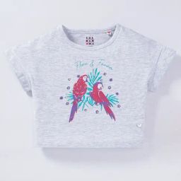 Ed-a-Mamma Kids White Cotton Printed T-Shirt-picture-36