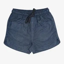 Kiddopanti Kids Navy Self Design Shorts-image-7