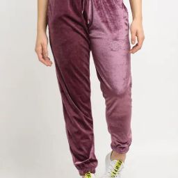 Club York Purple Printed Mid Rise Joggers-image-24