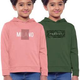 HELLCAT Pink & Green Printed Full Sleeves Sweatshirt(Pack Of 2)-image-96