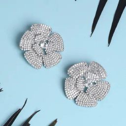 Sohi silverplated studs for women-22