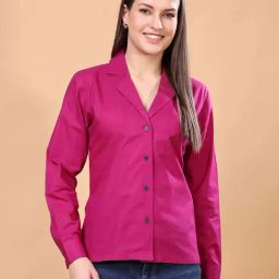Cation Purple Cotton Shirt-image-58