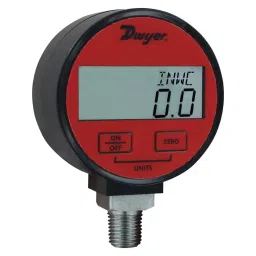 DWYER PRESSURE GAUGE, 0PSI, 1/4"MNPT, DPGA-00.-40