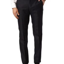 Raymond Black Slim Fit Trousers-picture-0