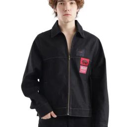 Rare Rabbit Black Regular Fit Patchwork Jacket-image-68
