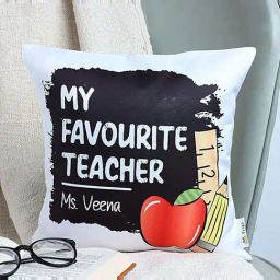 FNP Multicolor Polyester Cushion For Favourite Teacher-25