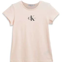 Calvin Klein Jeans Kids Pink Logo Print T-Shirt-picture-3