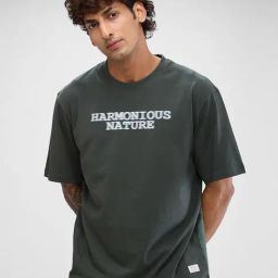 Spykar Green Regular Fit Printed T-Shirt-picture-26