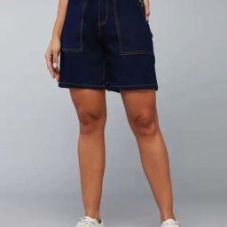 Dolce Crudo Blue Regular Fit Shorts-picture-37